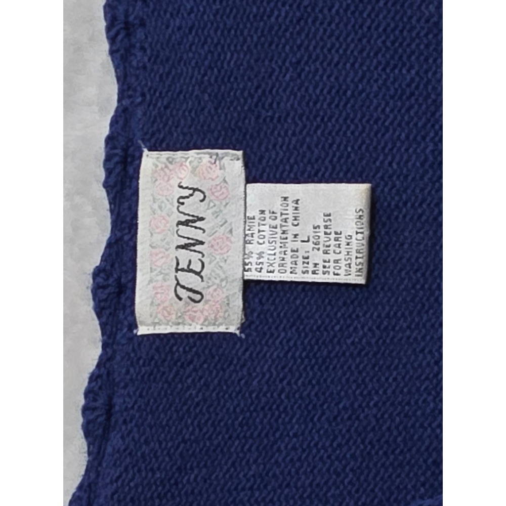 Vintage Jenny Nautical Patchwork Embroidered Card… - image 4